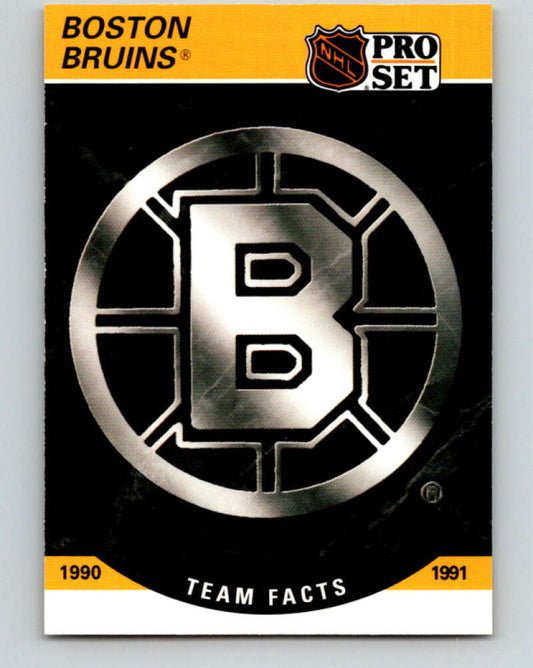 1990-91 Pro Set #566 Boston Bruins Logo Mint Boston Bruins