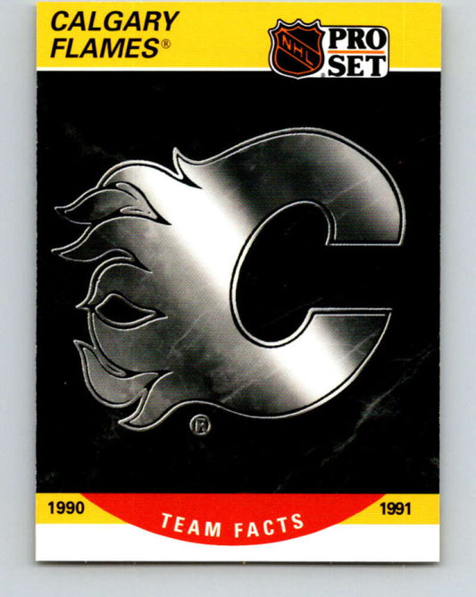1990-91 Pro Set #568 Calgary Flames Logo Mint Calgary Flames
