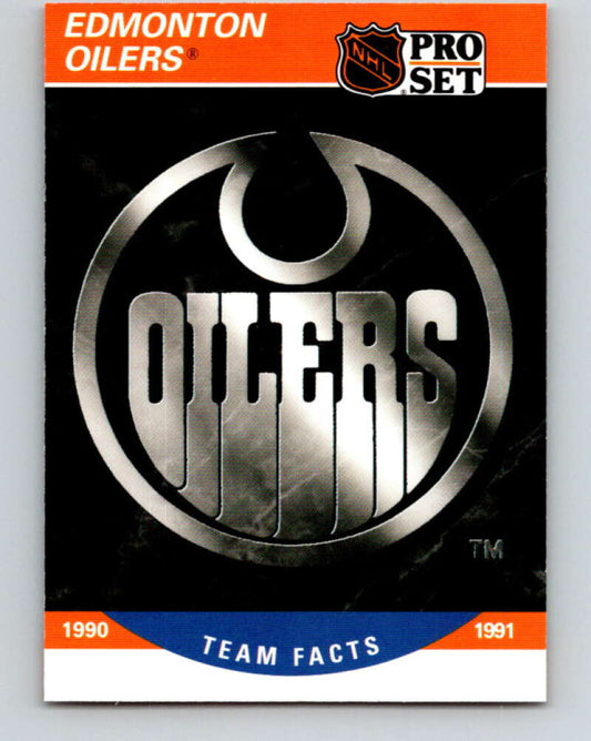 1990-91 Pro Set #571 Edmonton Oilers Logo Mint Edmonton Oilers