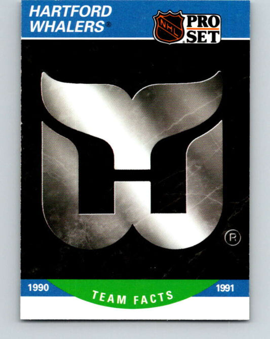 1990-91 Pro Set #572 Hartford Whalers Logo Mint Hartford Whalers