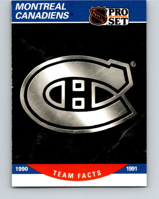 1990-91 Pro Set #575 Montreal Canadiens Logo Mint Montreal Canadiens