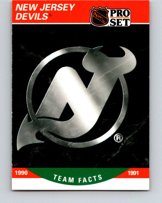 1990-91 Pro Set #576 New Jersey Devils Logo Mint New Jersey Devils