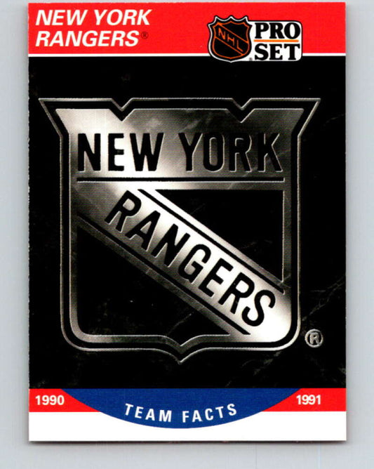 1990-91 Pro Set #578 New York Rangers Logo Mint New York Rangers