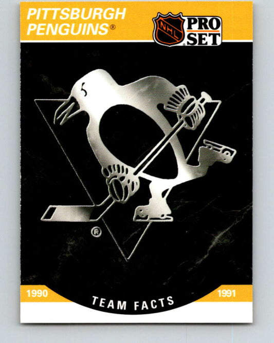 1990-91 Pro Set #580 Pittsburgh Penguins Logo Mint Pittsburgh Penguins