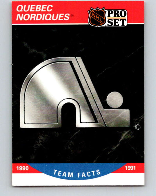 1990-91 Pro Set #581 Quebec Nordiques Logo Mint Quebec Nordiques