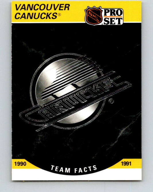 1990-91 Pro Set #584 Vancouver Canucks Logo Mint Vancouver Canucks