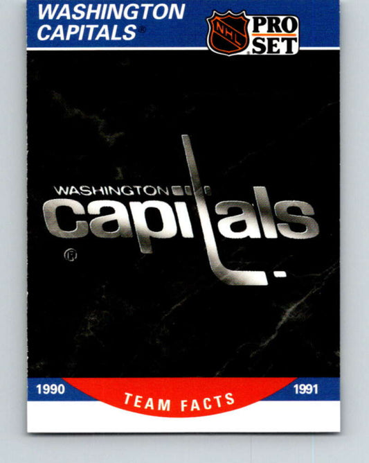 1990-91 Pro Set #585 Washington Capitals Logo Mint Washington Capitals