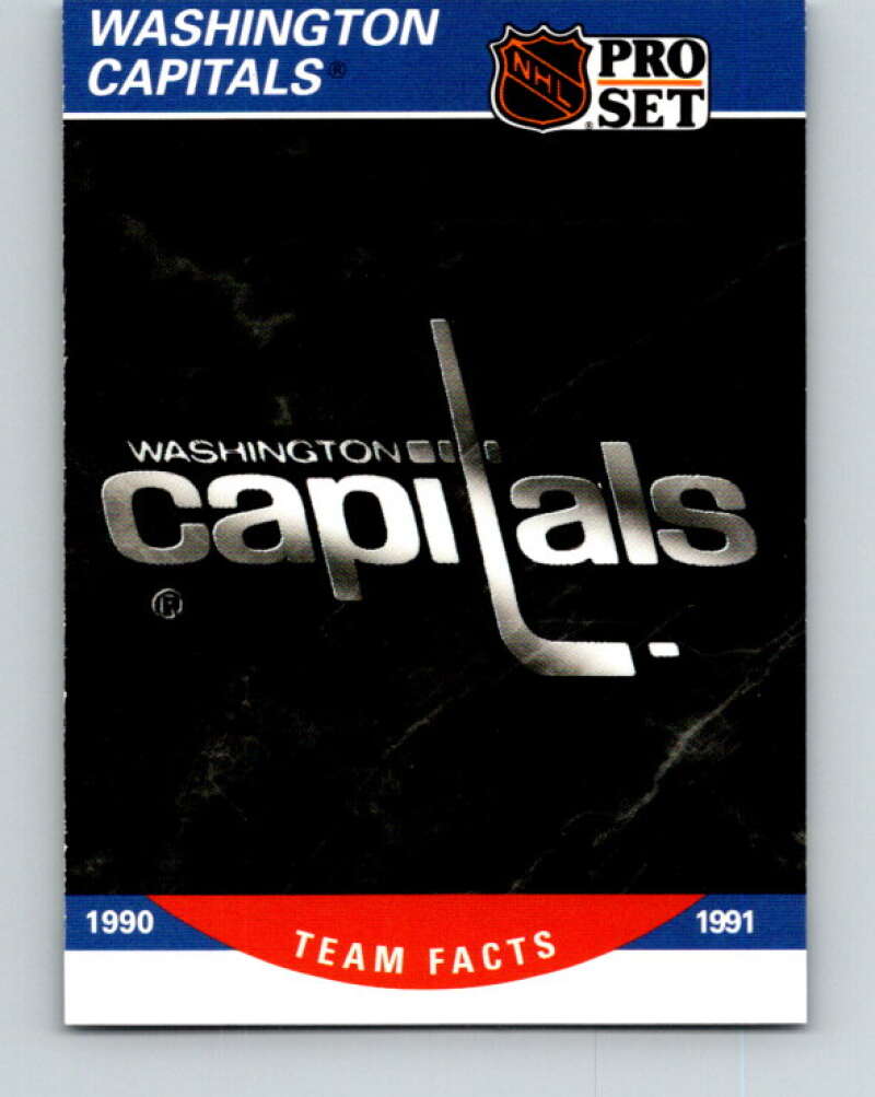 1990-91 Pro Set #585 Washington Capitals Logo Mint Washington Capitals