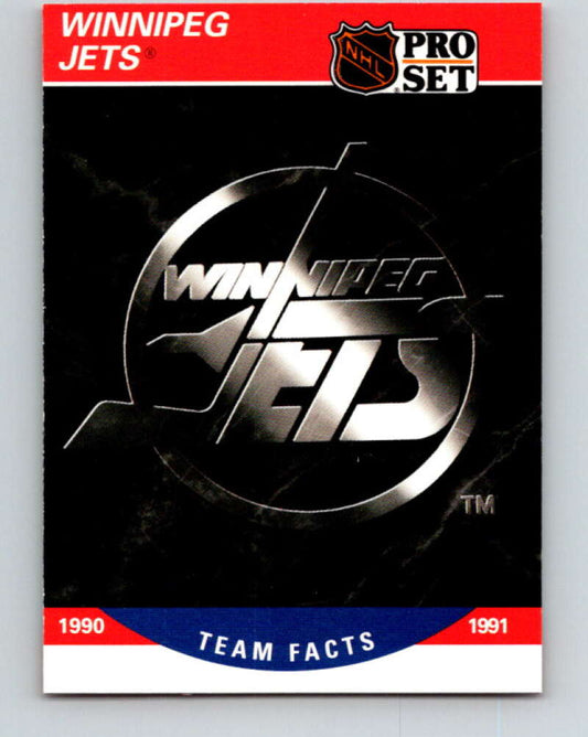 1990-91 Pro Set #586 Winnipeg Jets Logo Mint Winnipeg Jets