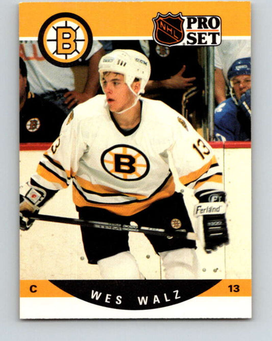 1990-91 Pro Set #589 Wes Walz Mint RC Rookie Boston Bruins