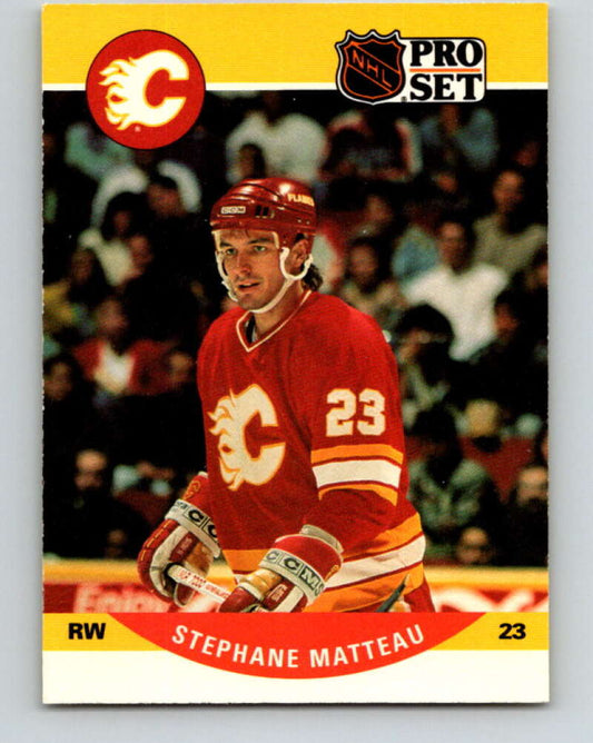 1990-91 Pro Set #593 Stephane Matteau Mint RC Rookie Calgary Flames