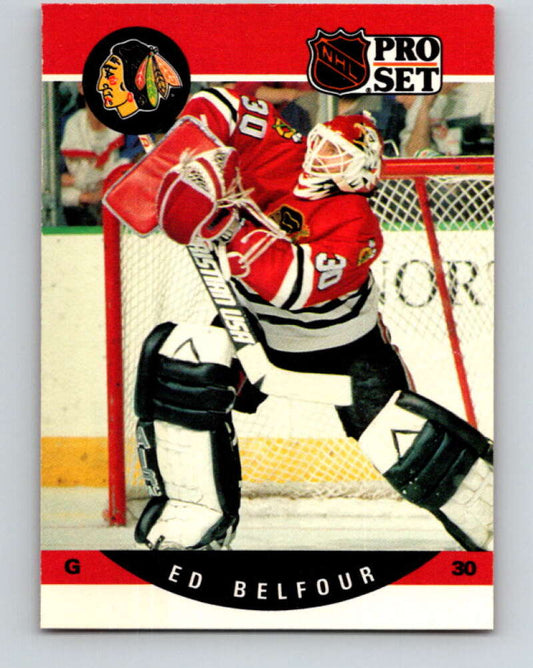 1990-91 Pro Set #598 Ed Belfour Mint RC Rookie Chicago Blackhawks
