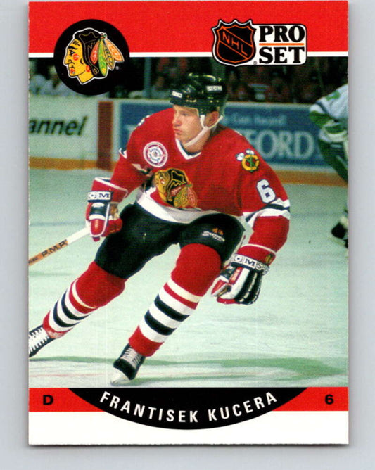 1990-91 Pro Set #599 Frantisek Kucera Mint Chicago Blackhawks