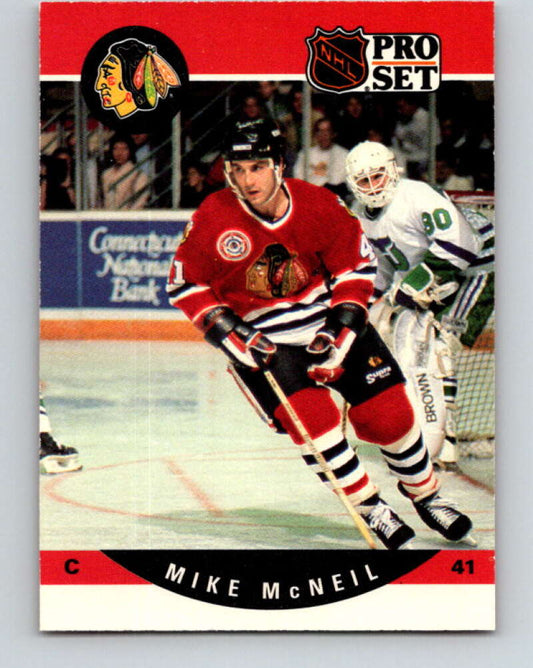 1990-91 Pro Set #600 Mike McNeil Mint Chicago Blackhawks