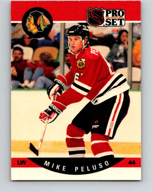 1990-91 Pro Set #601 Mike Peluso Mint RC Rookie Chicago Blackhawks