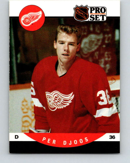 1990-91 Pro Set #603 Per Djoos Mint Detroit Red Wings