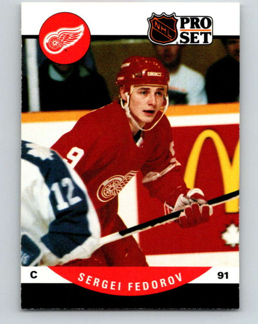 1990-91 Pro Set #604 Sergei Fedorov Mint RC Rookie Detroit Red Wings