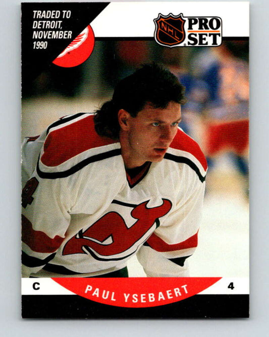 1990-91 Pro Set #607 Paul Ysebaert Mint RC Rookie New Jersey Devils