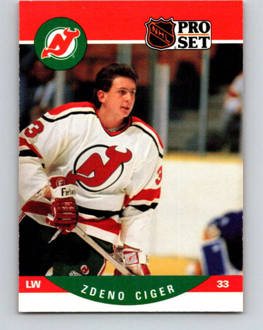 1990-91 Pro Set #619 Zdeno Ciger Mint New Jersey Devils