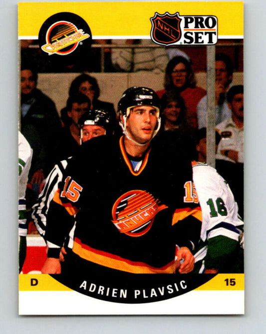 1990-91 Pro Set #644 Adrien Plavsic Mint Vancouver Canucks