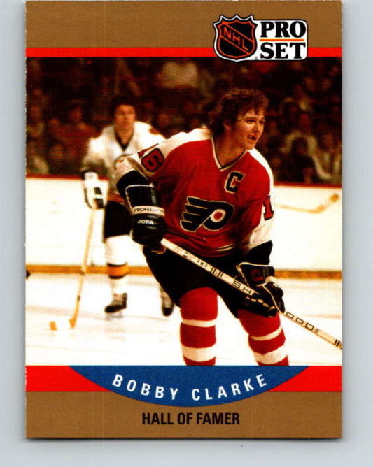 1990-91 Pro Set #657 Bobby Clarke HOF Mint Philadelphia Flyers