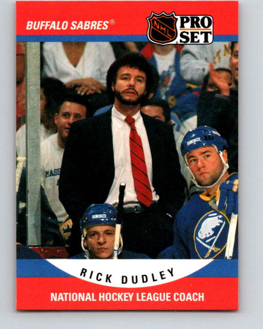 1990-91 Pro Set #662 Rick Dudley CO Mint Buffalo Sabres