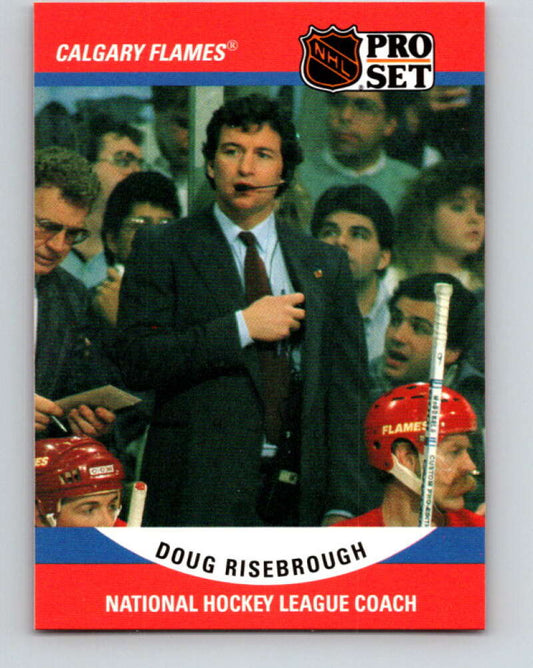 1990-91 Pro Set #663 Doug Risebrough CO Mint Calgary Flames