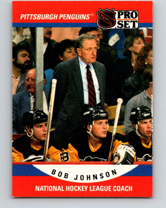 1990-91 Pro Set #674 Bob Johnson CO Mint RC Rookie Penguins