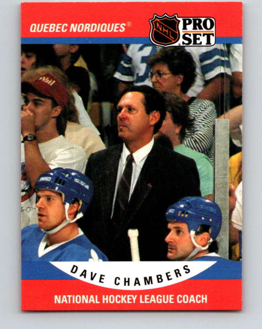 1990-91 Pro Set #675 Dave Chambers CO Mint Quebec Nordiques