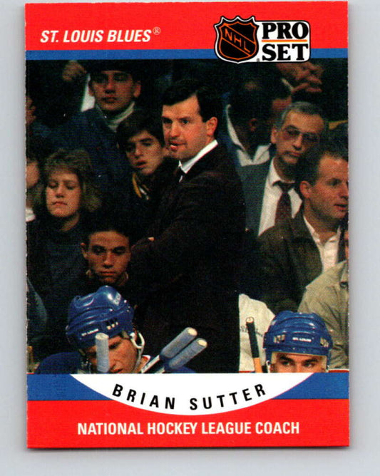 1990-91 Pro Set #676 Brian Sutter CO Mint St. Louis Blues