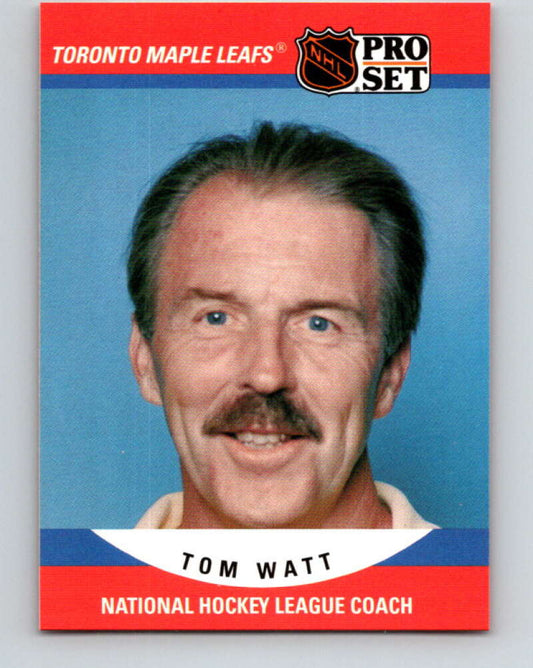 1990-91 Pro Set #677 Tom Watt CO Mint Toronto Maple Leafs