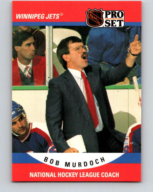 1990-91 Pro Set #680 Bob Murdoch CO Mint Winnipeg Jets