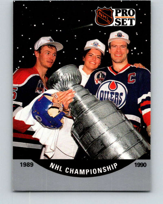 1990-91 Pro Set #704 Stanley Cup Champs Mint