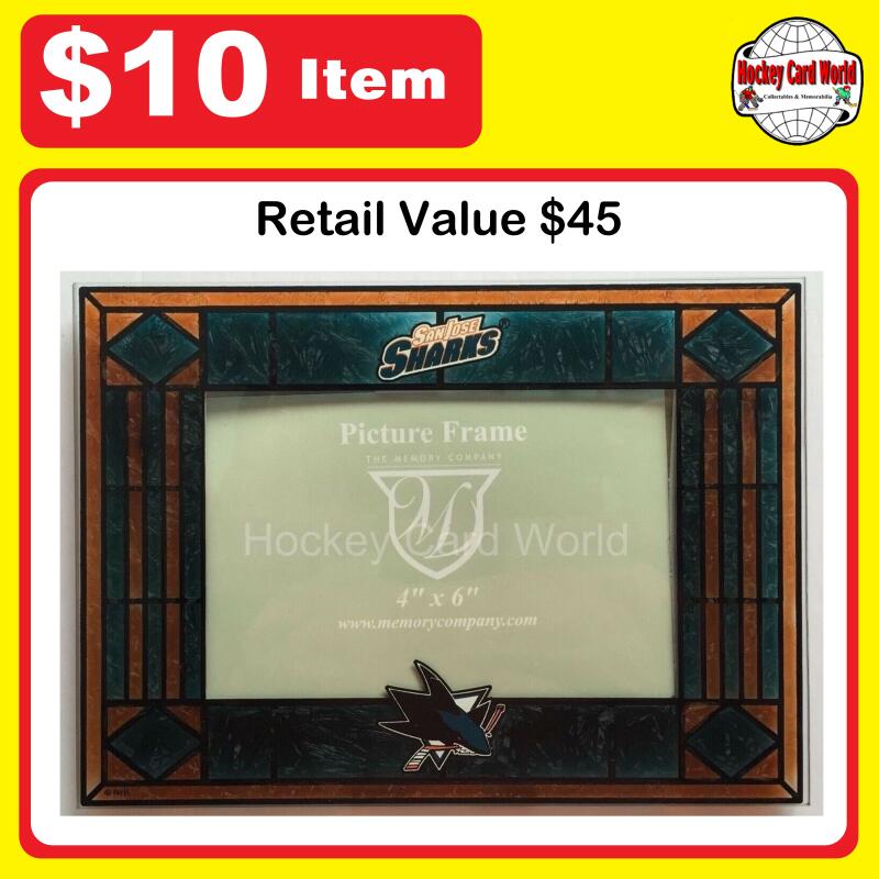 San Jose Sharks Horizontal 4x6 NHL Art-Glass Picture Frame - New in Box