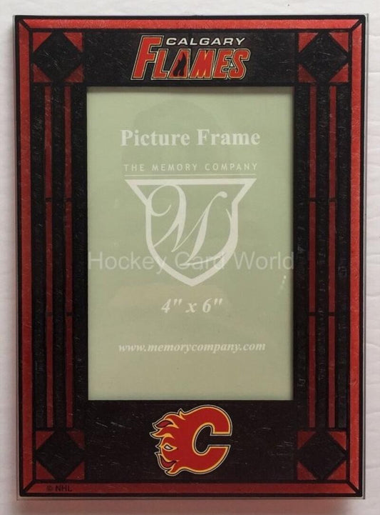  Calgary Flames Vertical 4x6 NHL Art-Glass Picture Frame - New in Box Image 1