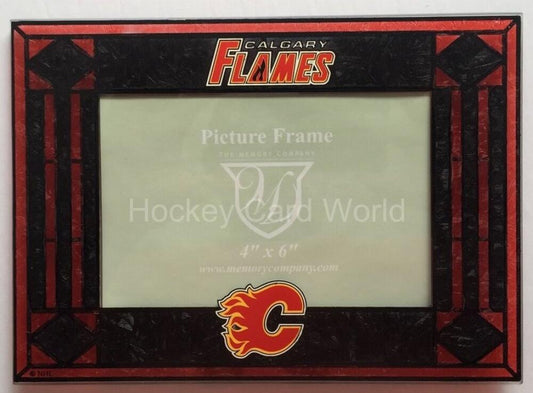  Calgary Flames Horizontal 4x6 NHL Art-Glass Picture Frame - New in Box Image 1