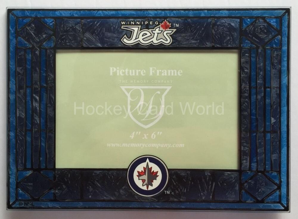 Winnipeg Jets Horizontal 4x6 NHL Art-Glass Picture Frame - New in Box