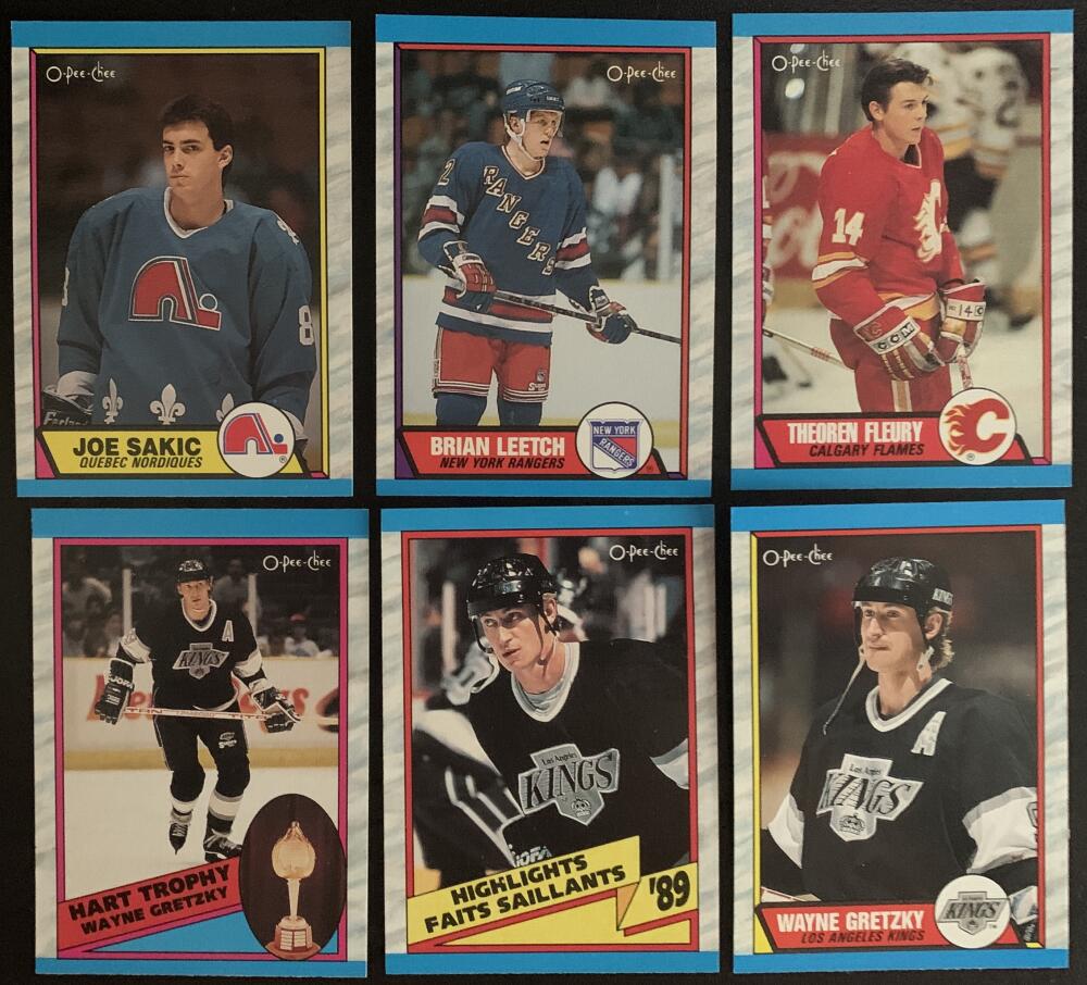 1989-90 O-Pee-Chee NHL Hockey Complete Set 1-330 - Mint Condition *0152