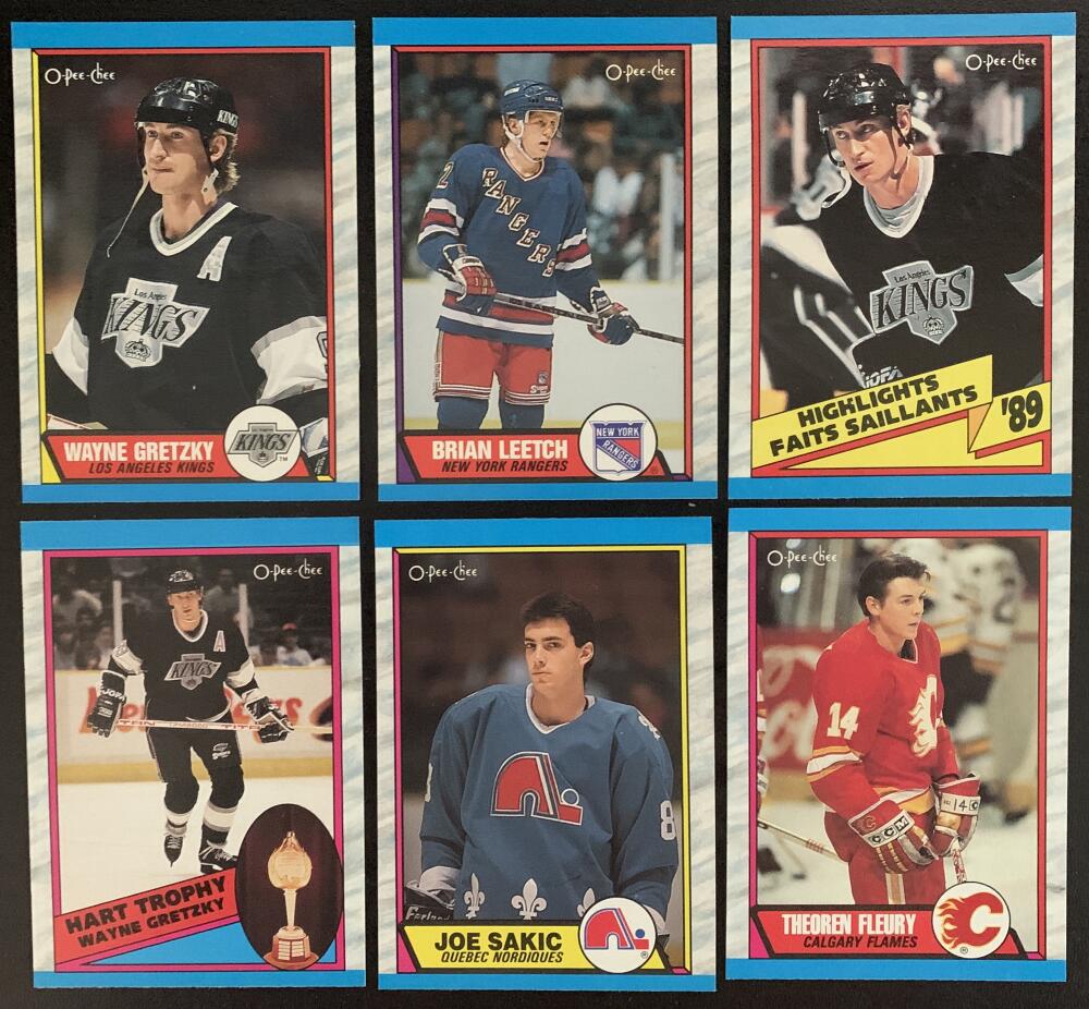 1989-90 O-Pee-Chee NHL Hockey Complete Set 1-330 - Mint Condition *0154