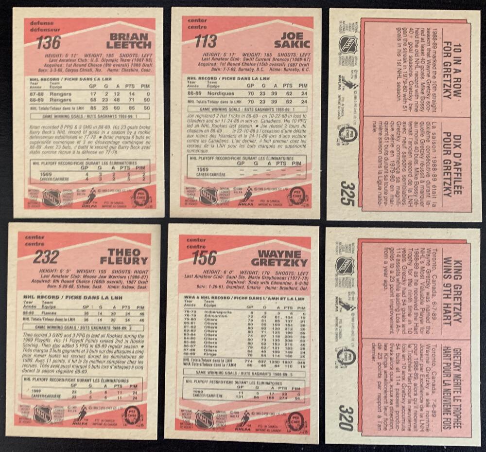 1989-90 O-Pee-Chee NHL Hockey Complete Set 1-330 - Mint Condition *0162