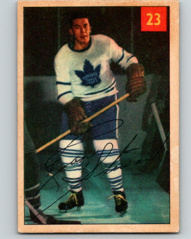 1954-55 Parkhurst #23 Ron Stewart Toronto Maple Leafs V2