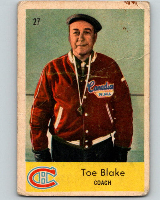 1959-60 Parkhurst #27 Toe Blake CO Montreal Canadiens V7