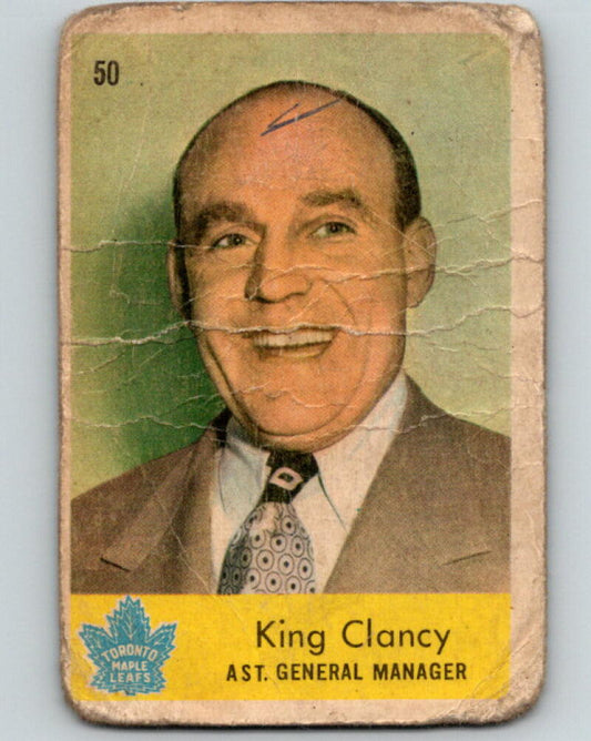 1959-60 Parkhurst #50 King Clancy Toronto Maple Leafs V12