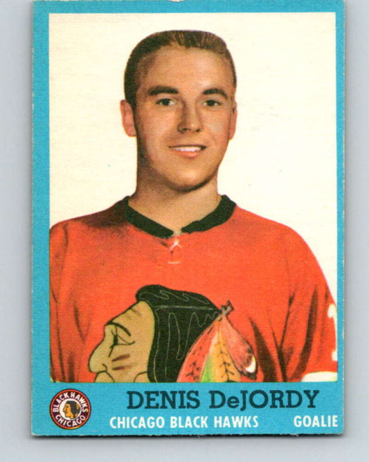 1962-63 Topps #25 Denis DeJordy  Chicago Blackhawks  V62