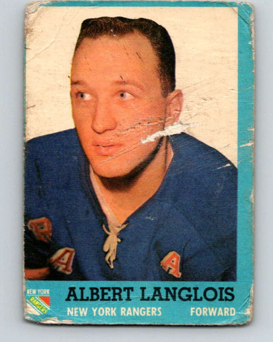 1962-63 Topps #47 Albert Langlois  New York Rangers  V85