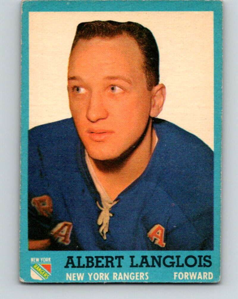 1962-63 Topps #47 Albert Langlois  New York Rangers  V86
