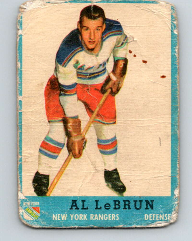 1962-63 Topps #50 Al LeBrun  New York Rangers  V90