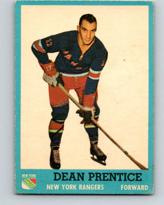 1962-63 Topps #53 Dean Prentice  New York Rangers  V95