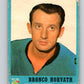 1962-63 Topps #63 Bronco Horvath  New York Rangers  V105