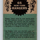 1962-63 Topps #65 Rangers Team  New York Rangers  V110